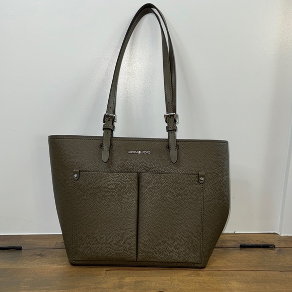 Michael Kors Handbags - Michael Kors Dark Olive Tote Bag